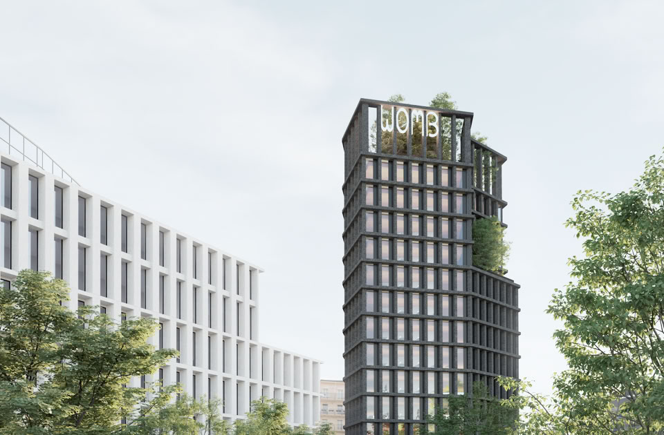 Progetto preliminare per una torre direzionale nel cuore di Milano, un segno iconico che si inserisce nello skyline della città.