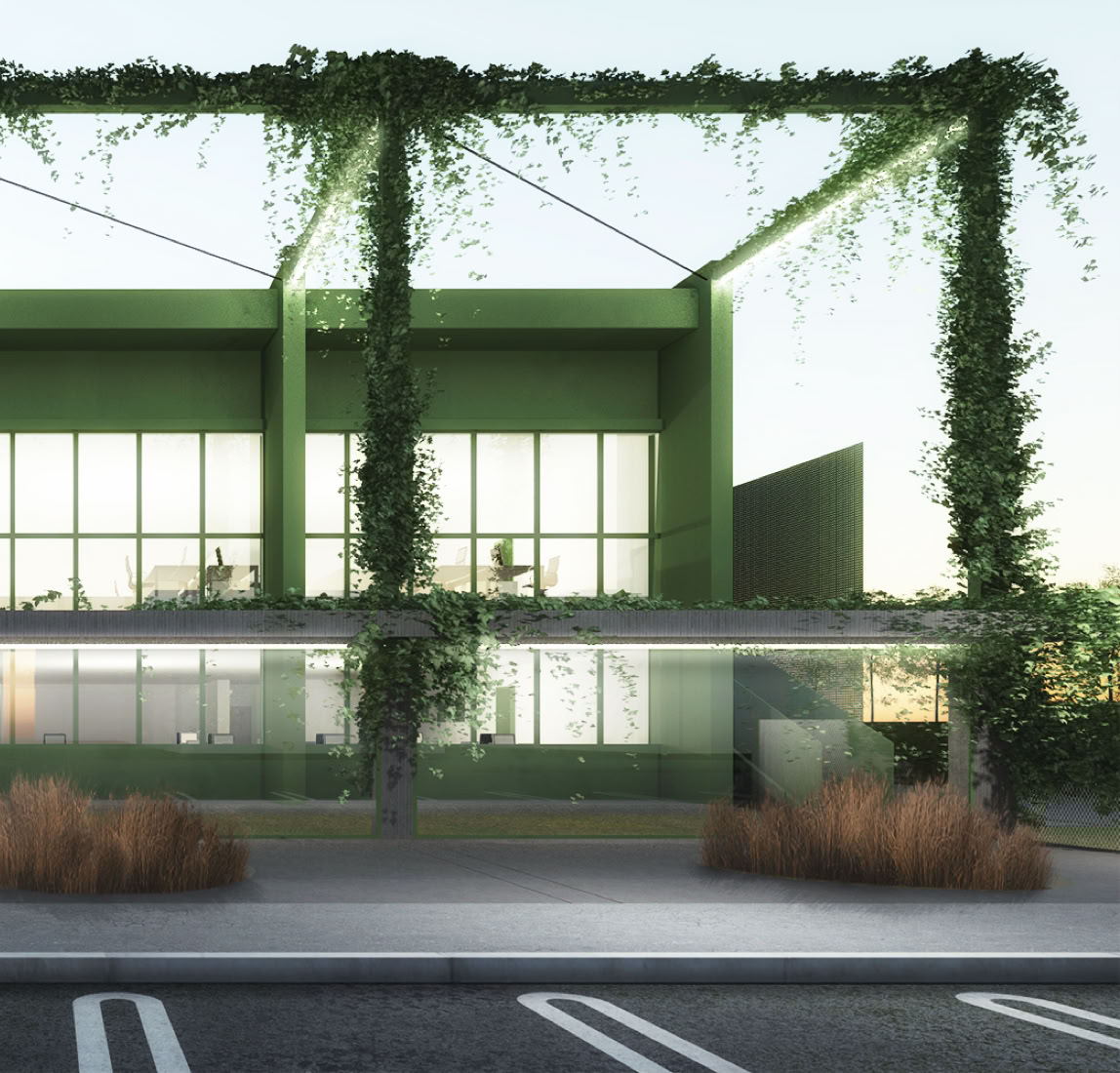 Progetto realizzato dallo studio di MD41 PER LA NUOVA SEDE BIOSLINE